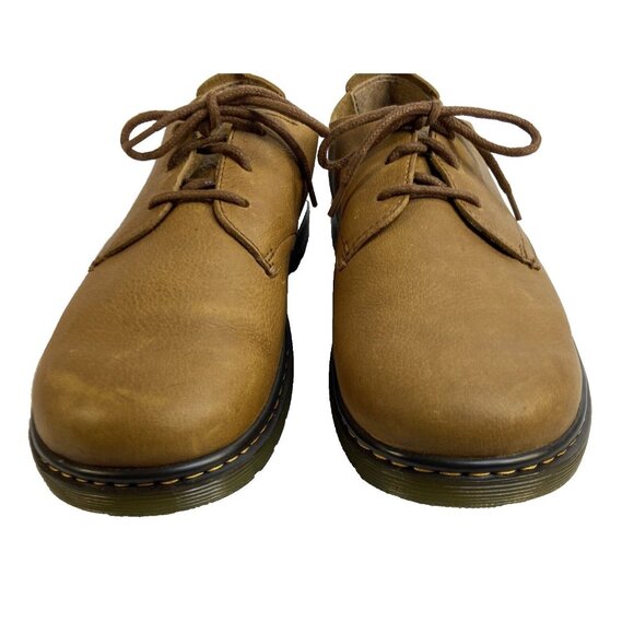 Dr. Martens Leather Bexley Air Wair Oxford Tan Lace Up Mens Shoes Doc 12 AW0004 - Picture 1 of 13
